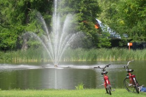 Vondelpark area ride a bike