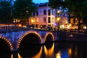 Amsterdam apartments by night